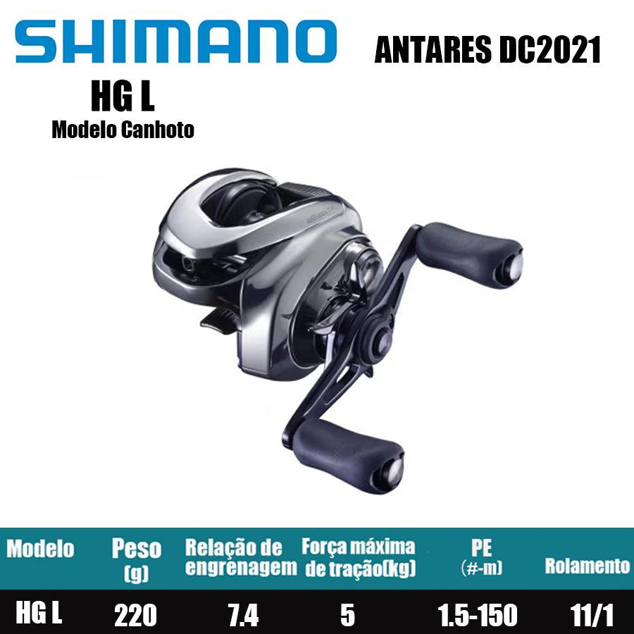 SHIMANO 2021 ANTRES DC HG Modelo Canhoto