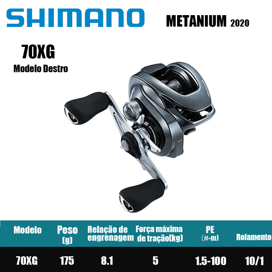 SHIMANO 2020 METANIUM 70XG Modelo Destro