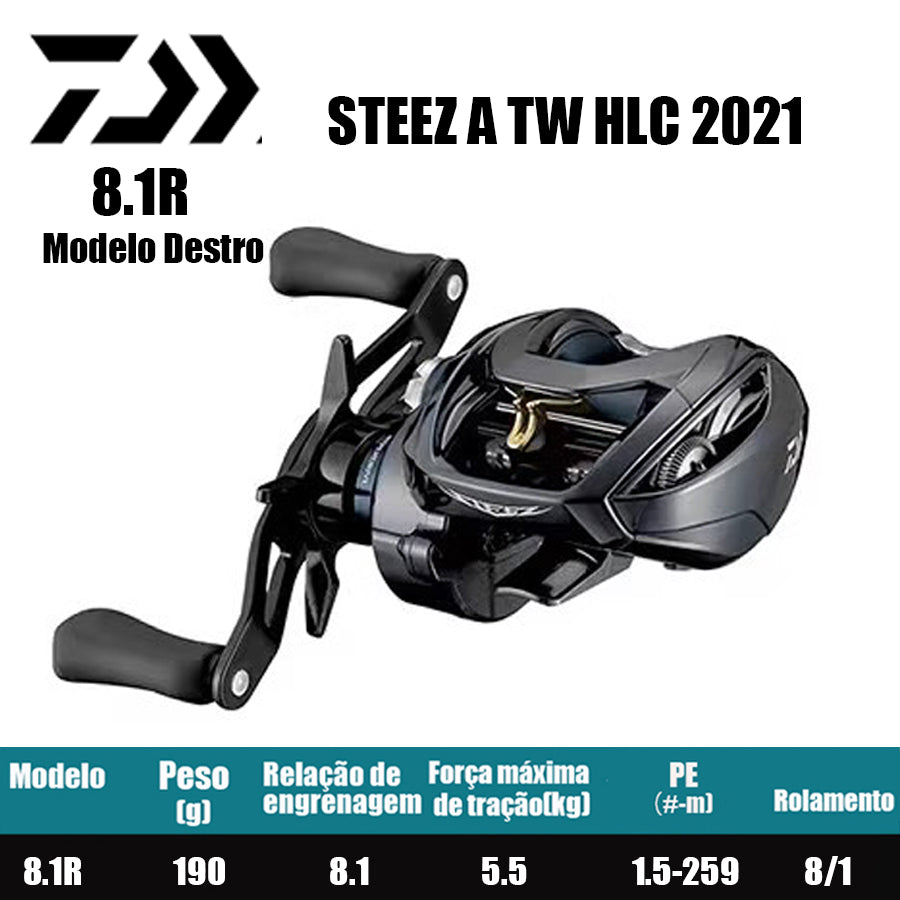 DAIWA 2021 STEEZ A TW HLC 8.1 Modelo Destro