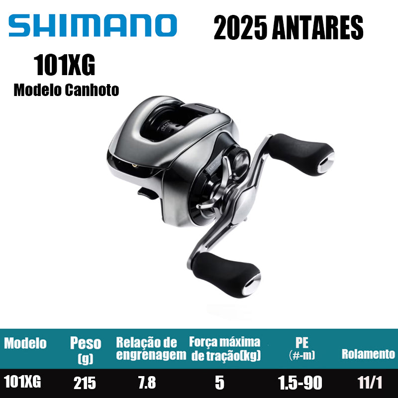 SHIMANO 2025 ANTARES 101XG Modelo Canhoto