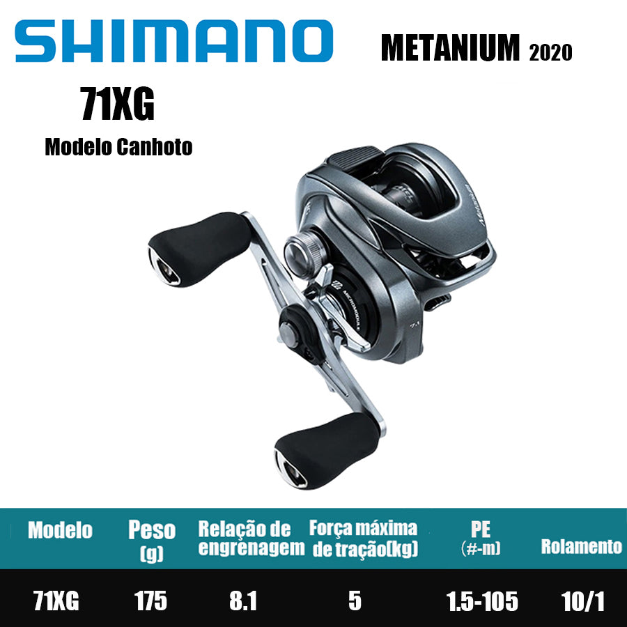 SHIMANO 2020 METANIUM 71XG Modelo Canhoto