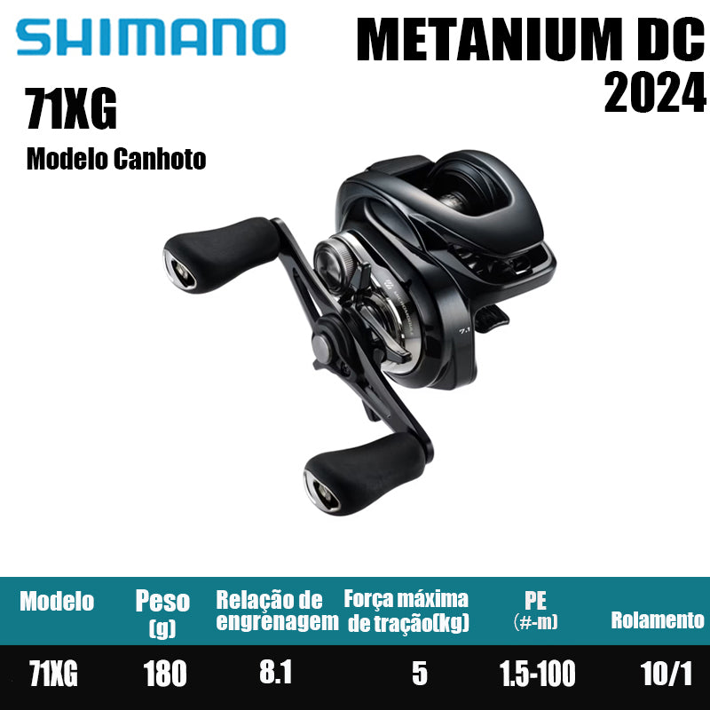 SHIMANO 2024 METANIUM DC 71XG Modelo Canhoto
