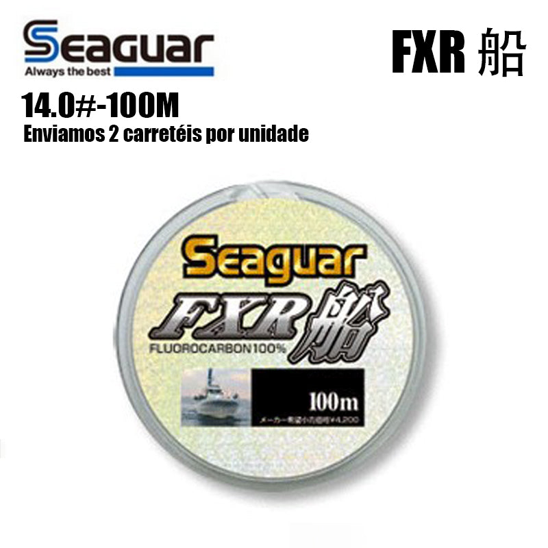 SEAGUAR FXR Linha De Pesca PE 100M 14.0 Cor Transparente (2 Carretéis)