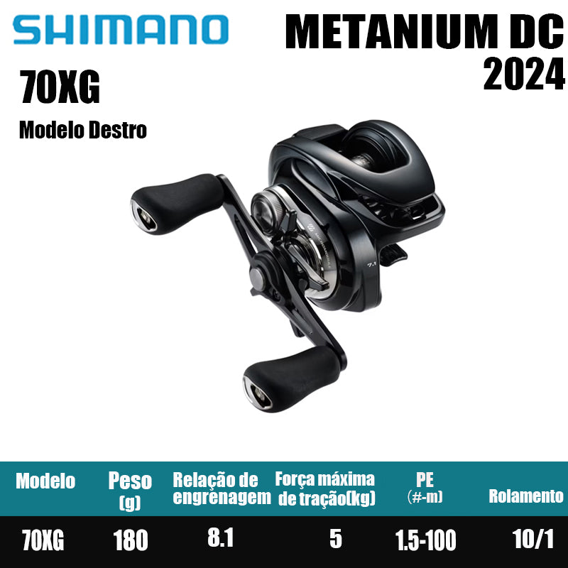 SHIMANO 2024 METANIUM DC 70XG Modelo Destro