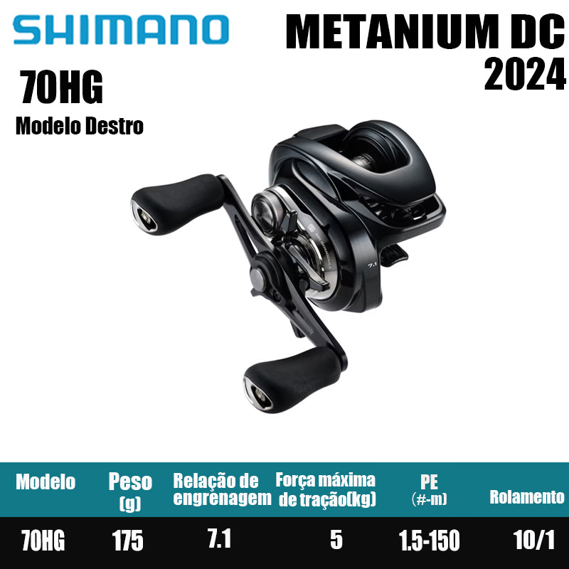 SHIMANO 2024 METANIUM DC 70HG Modelo Destro