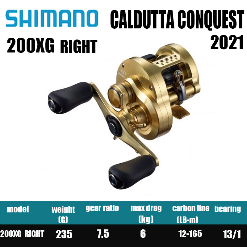 Carretilha De Arremesso SHIMANO 2021 CALCUTTA CONQUEST 100 200 , Peça De Reposição Para Pesca Em Água Doce E Salgada. Local De Produção: Japão