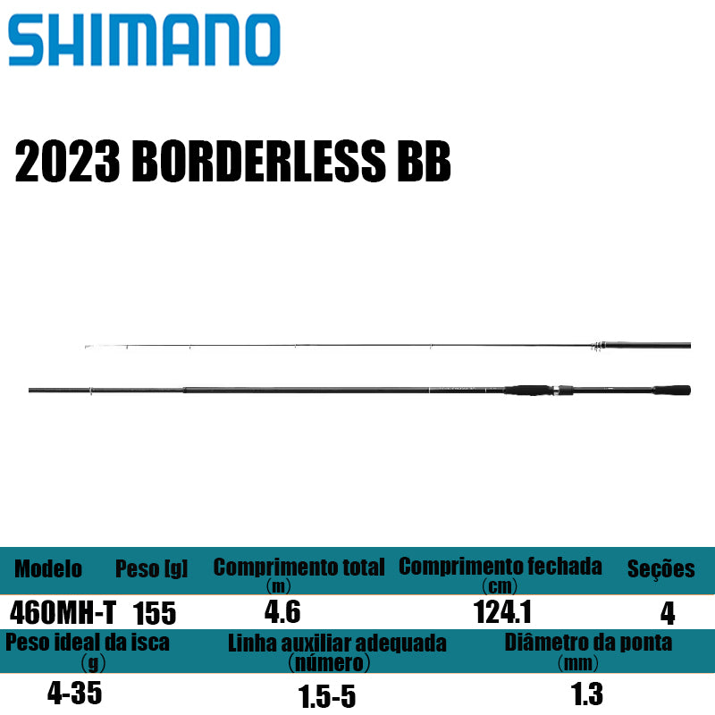 SHIMANO 2023 BORDERLESS BB 460MH-T para molinetes de pesca