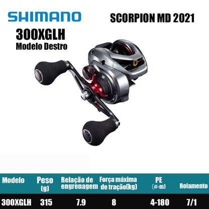 SHIMANO 2021 SCORPION MD 300XGLH Modelo Destro