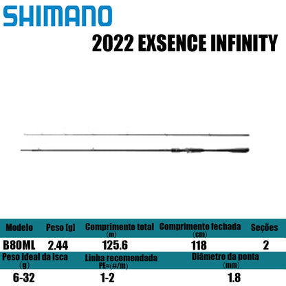 SHIMANO 2022 EXSENCE INFINITY B80ML para carretilhas de pesca