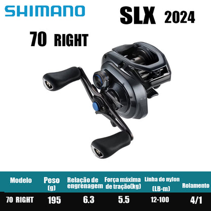 Carretilha De Arremesso SHIMANO 2024 SLX  , Peça De Reposição Para Pesca Em Água Doce E Salgada. Local De Produção: Malásia.
