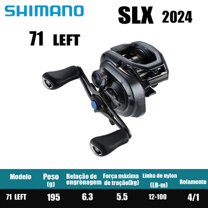 Carretilha De Arremesso SHIMANO 2024 SLX  , Peça De Reposição Para Pesca Em Água Doce E Salgada. Local De Produção: Malásia.