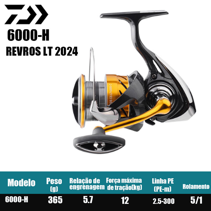 DAIWA 2024 REVROS LT Spinning Reel Fishing Reel Fresh Water Salt Water Fishing Parts Origem Vietnã