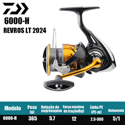 DAIWA 2024 REVROS LT Spinning Reel Fishing Reel Fresh Water Salt Water Fishing Parts Origem Vietnã