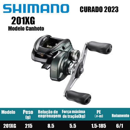 SHIMANO 2023 Curado M 201XG Modelo Canhoto