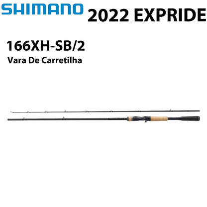 SHIMANO 2022 EXPRIDE 166XH-SB/2 Vara De Carretilha