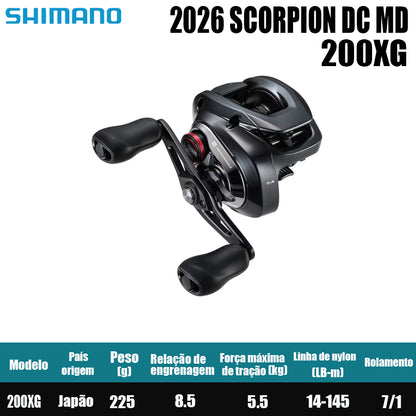 SHIMANO 2026 SCORPION DC MD 200XG Modelo Destro
