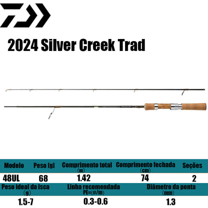 DAIWA 2024 Silver Creek Trad 48UL para molinetes de pesca