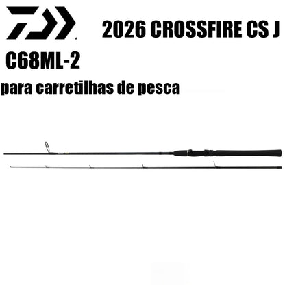 DAIWA 2026 CROSSFIRE CS J C68ML-2 para carretilhas de pesca