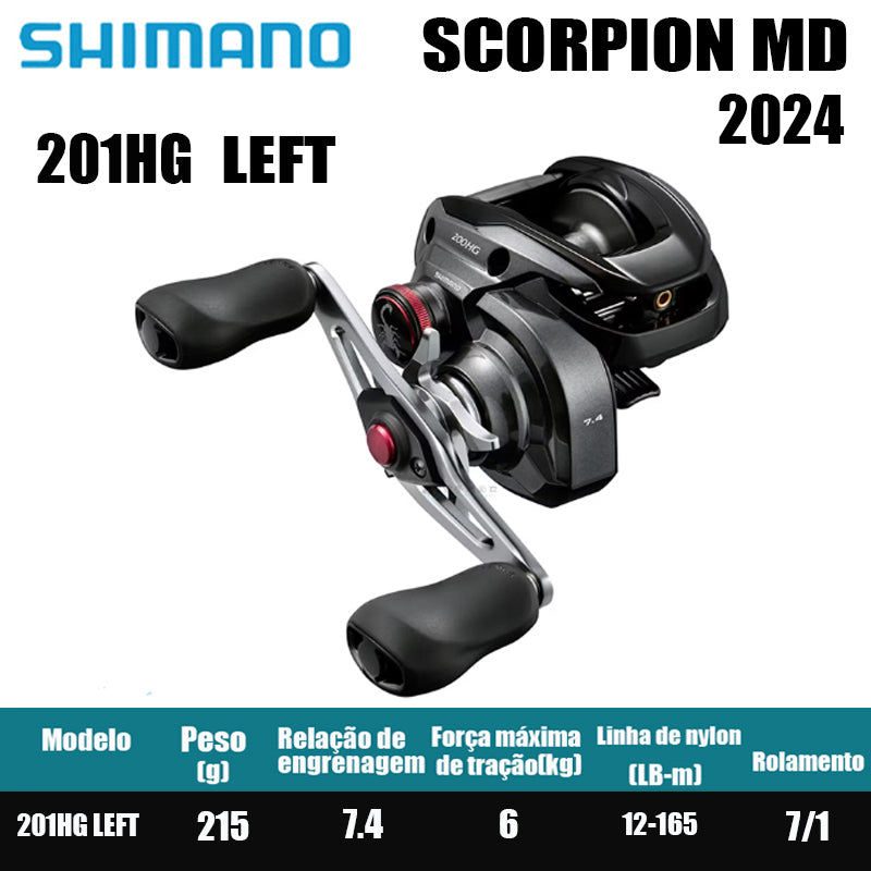Carretilha De Arremesso SHIMANO 2024 SCORPION MD, Peça De Reposição Para Pesca Em Água Doce E Salgada. Local De Produção: Malásia.