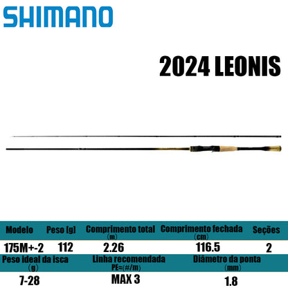 SHIMANO 2024 LEONIS 175M+-2 para carretilhas de pesca