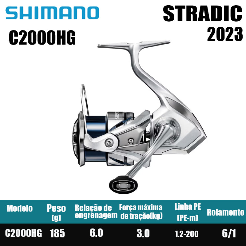 SHIMANO 2023 STRADIC  carretel de pesca bobina giratória de água doce peças de pesca de água salgada Origem: Japão