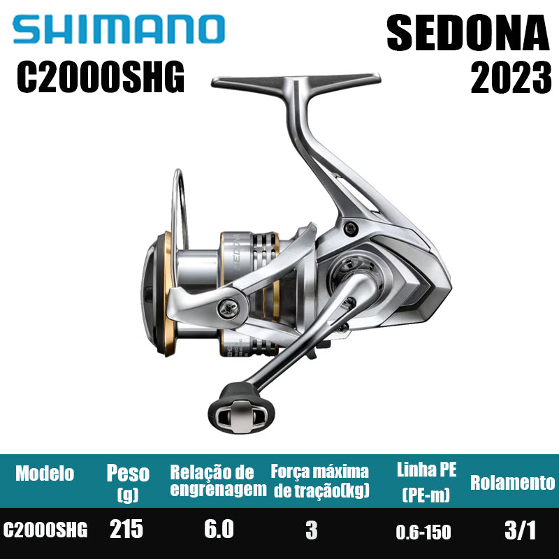 SHIMANO 2023 SEDONA carretel de pesca spinning carretel de água doce peças de pesca de água salgada Origem: Malásia