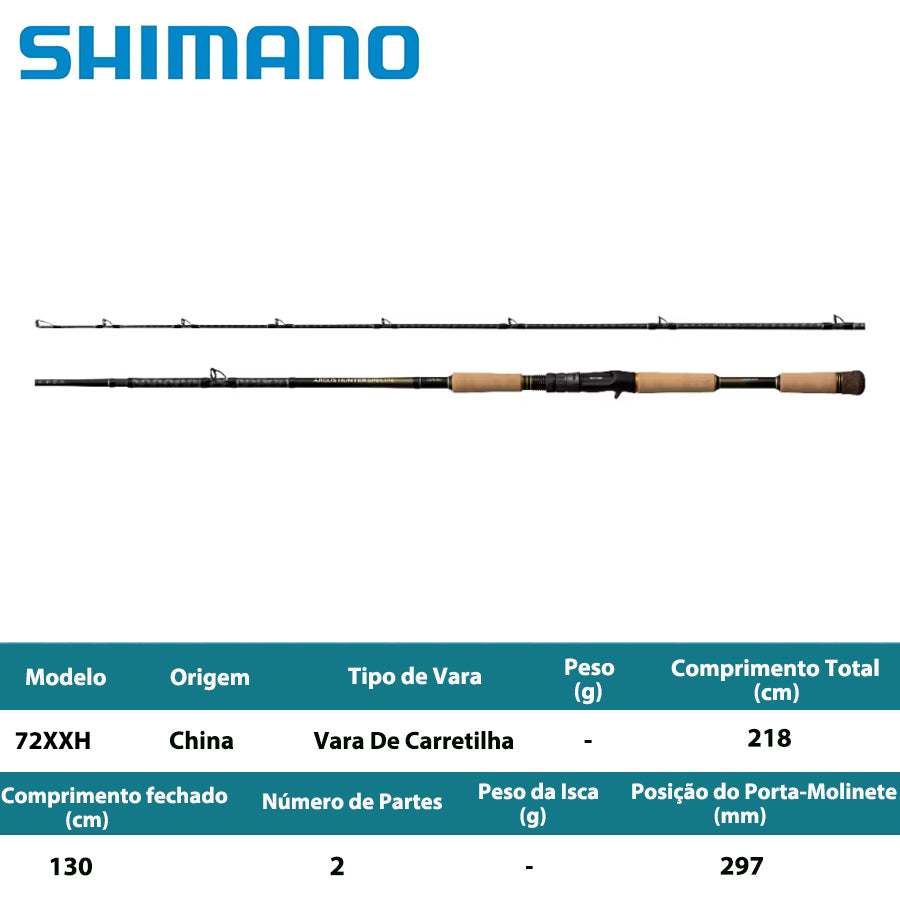 SHIMANO 2026 ARGUS HUNTER SPECIAL 72XXH Vara De Carretilha