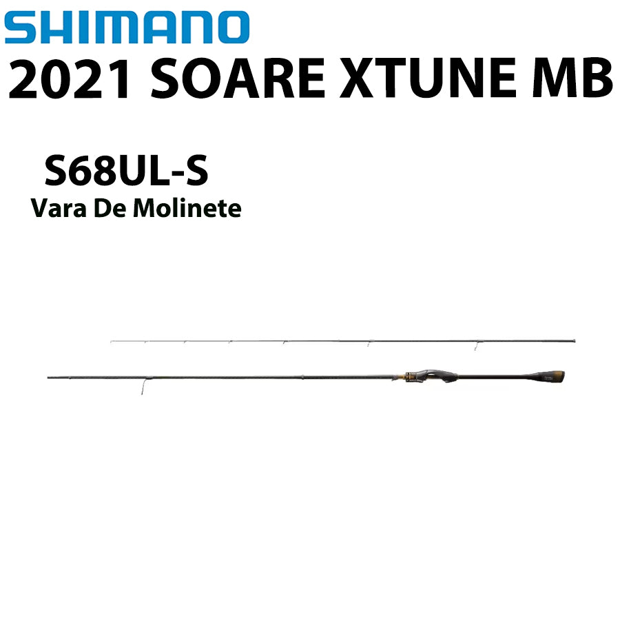 SHIMANO 2021 SOARE XTUNE MB S68UL-S Vara De Molinete