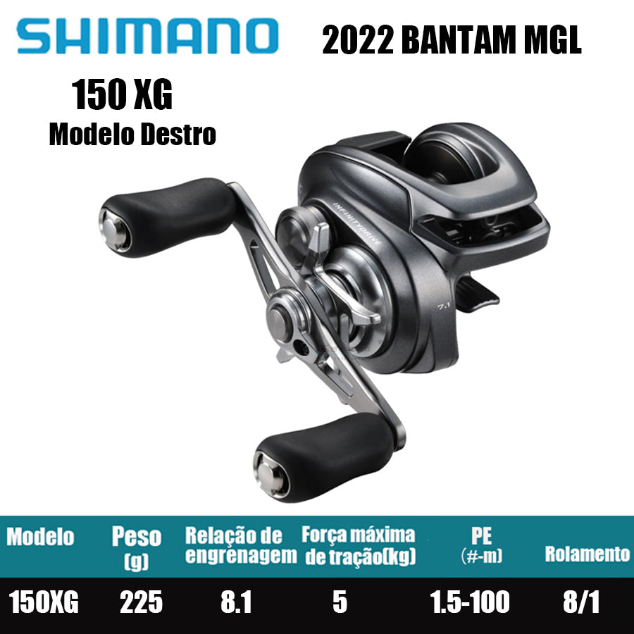 SHIMANO 2022 Bantam 150XG Modelo Destro
