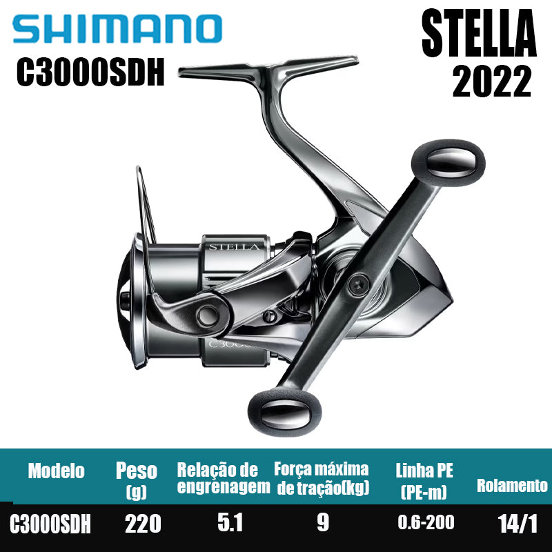 SHIMANO 2022 STELLA  carretel de pesca bobina giratória de água doce peças de pesca de água salgada Origem: Japão