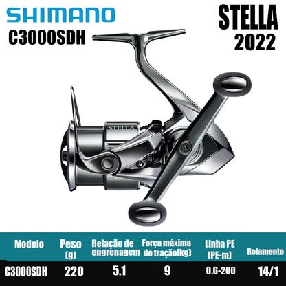 SHIMANO 2022 STELLA  carretel de pesca bobina giratória de água doce peças de pesca de água salgada Origem: Japão