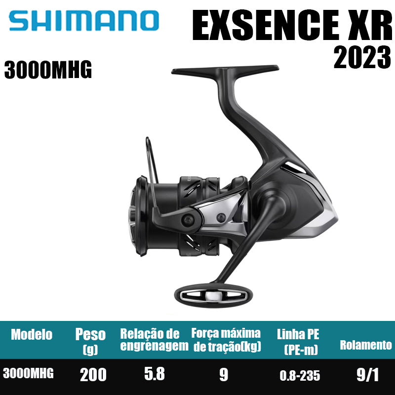 SHIMANO 2023 EXSENCE XR carretel de pesca spinning carretel de água doce peças de pesca de água salgada Origem: Malásia