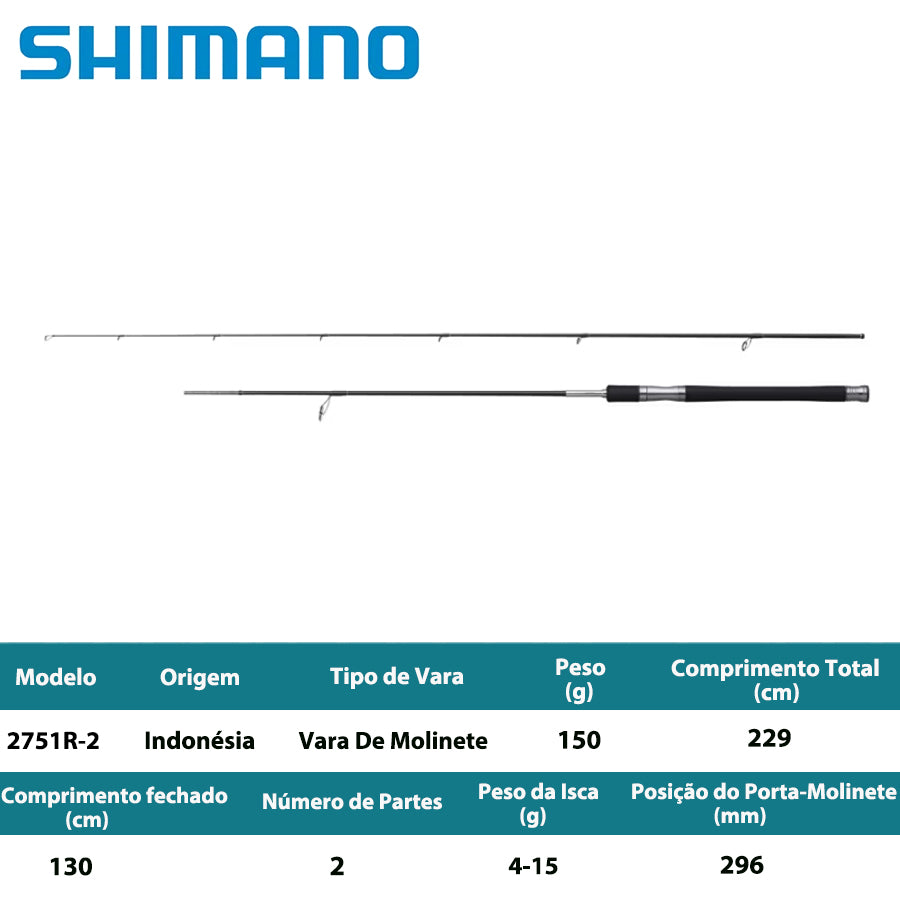 SHIMANO 2025 LESATH 2751R-2 Vara De Molinete