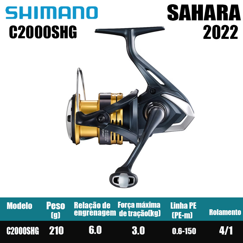 SHIMANO 2022 SAHARA carretel de pesca spinning carretel de água doce peças de pesca de água salgada Origem: Malásia