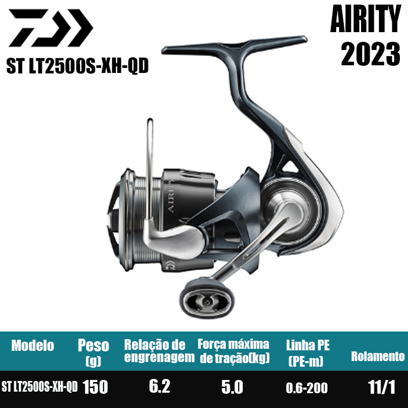 DAIWA 2023 AIRITY Molinete De Pesca Spinning Reel Água Doce Água Salgada Peças De Pesca Origem: Japão