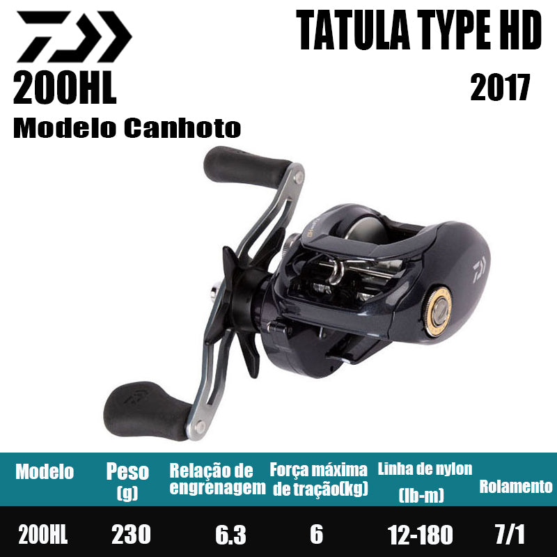 2017 DAIWA TATULA TYPE HD 200HL Modelo Canhoto