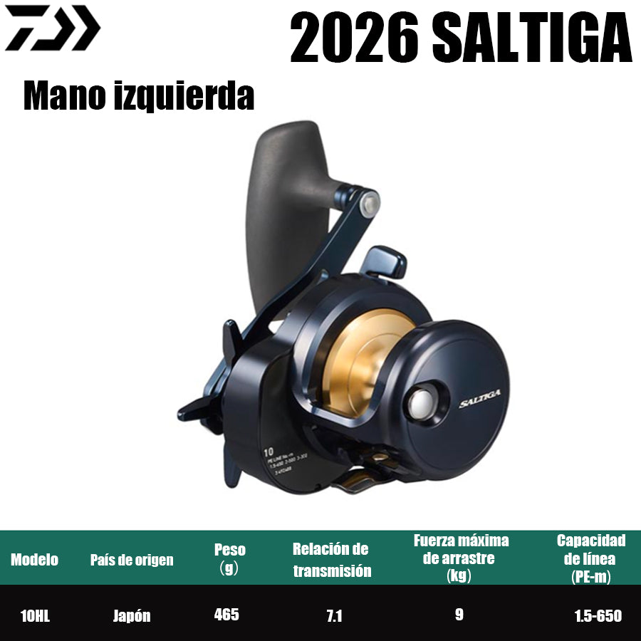 DAIWA 2026 SALTIGA 10HL Mano izquierda