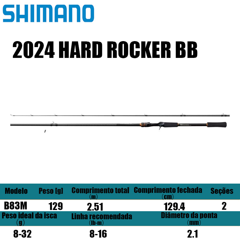 SHIMANO 2024 HARD ROCKER BB B83M para carretilhas de pesca