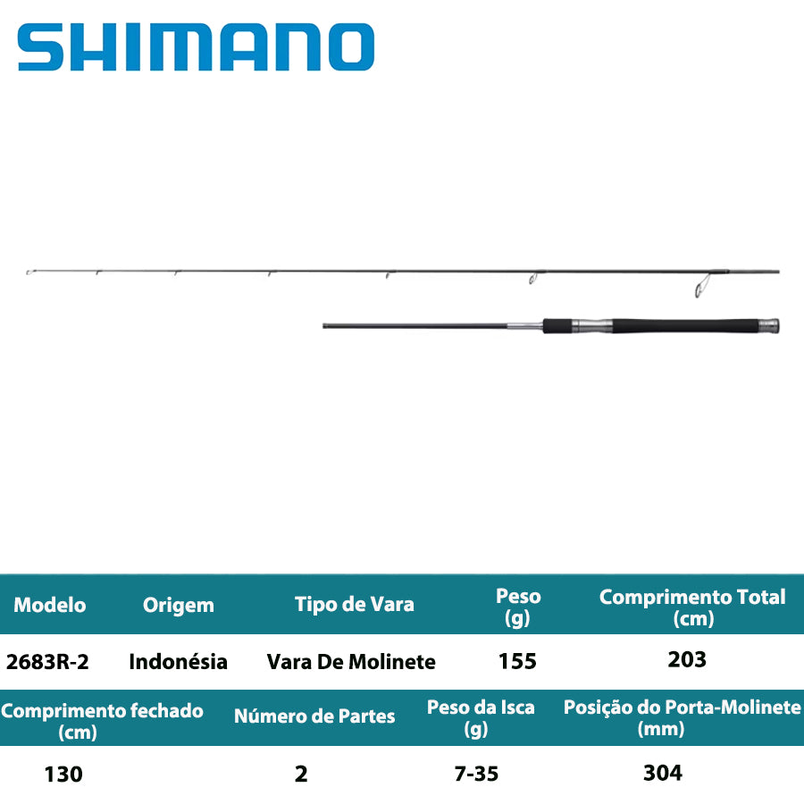 SHIMANO 2025 LESATH 2683R-2 Vara De Molinete