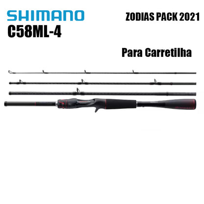 SHIMANO ZODIAS C58ML-4 Para Carretilha