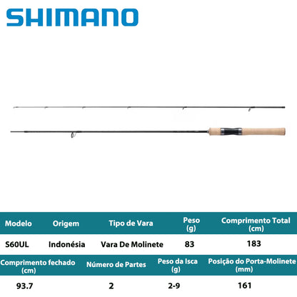 SHIMANO 2024 TROUT ONE NS S60UL Vara De Molinete