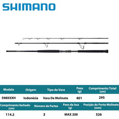 SHIMANO 2024 COLTSNIPER LIMITED BIG GAME S98XXXH Vara De Molinete