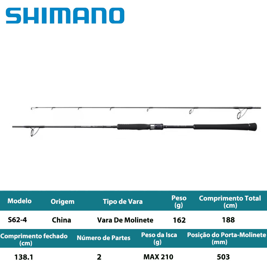 SHIMANO 2020 GAME TYPE J S62-4 Vara De Molinete