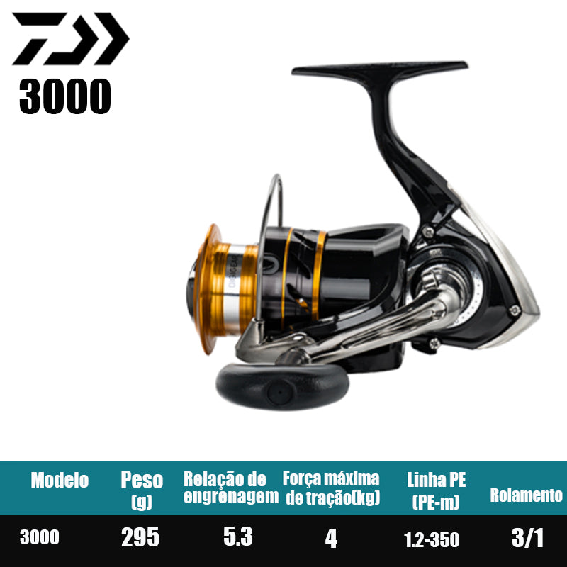DAIWA 2021 MOSSION Spinning Reel Fishing Reel Fresh Water Salt Water Fishing Parts Origem Vietnã