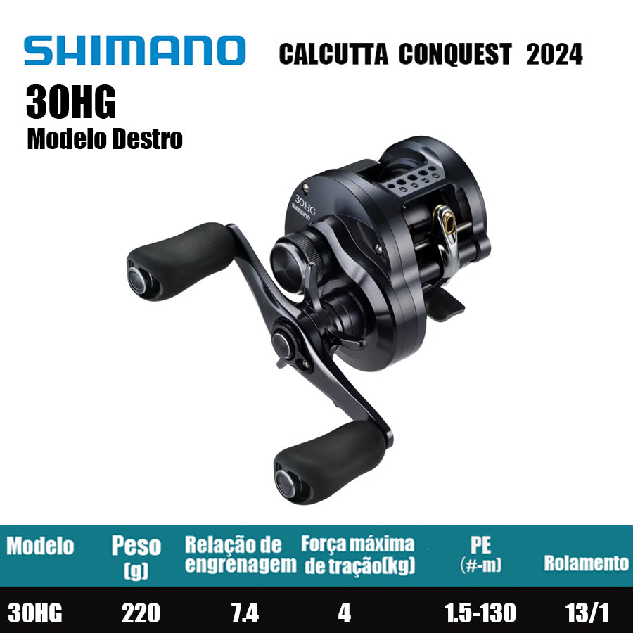 SHIMANO 2024 CALCUTTA CONQUEST SHALLOW 30HG Modelo Destro