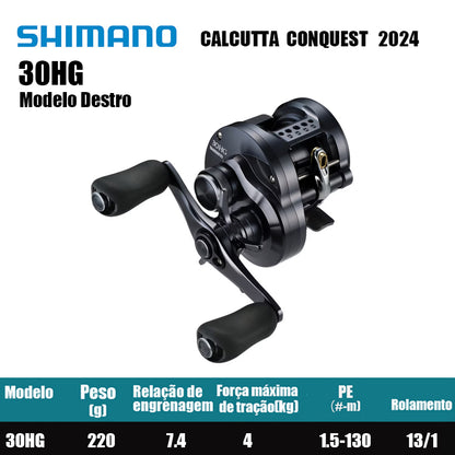 SHIMANO 2024 CALCUTTA CONQUEST SHALLOW 30HG Modelo Destro