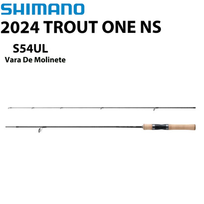 SHIMANO 2024 TROUT ONE NS S54UL Vara De Molinete