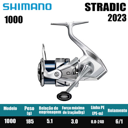SHIMANO 2023 STRADIC  carretel de pesca bobina giratória de água doce peças de pesca de água salgada Origem: Japão