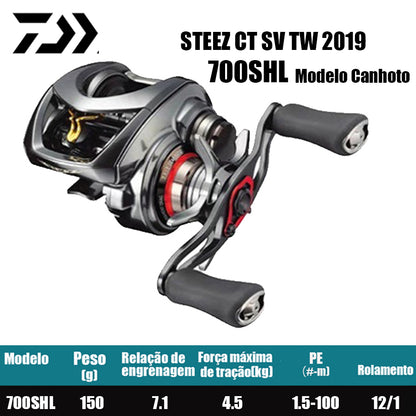 DAIWA 2019 STEEZ CT SV TW 700SHL Modelo Canhoto