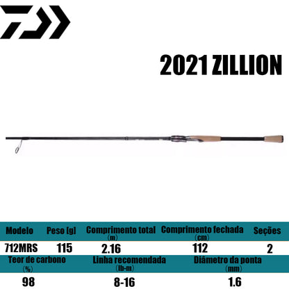 DAIWA 2021 ZILLION 712MRS para molinetes de pesca